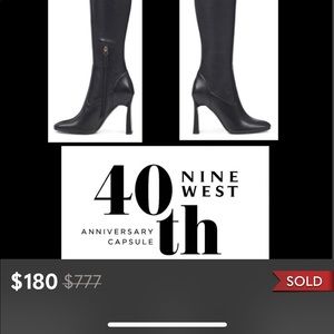 NINE WEST•LEATHER 40th Ann.CAPSULE BOOT